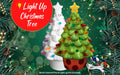 Ceramic Light Up Holiday Christmas Tree 9"