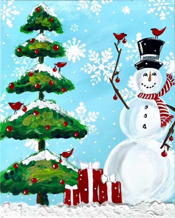 NEW - Snowman Fun Painting Kit