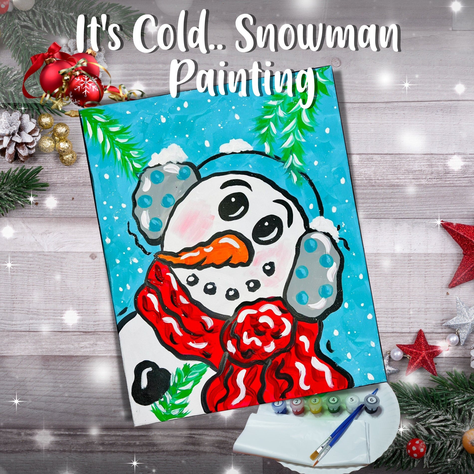It's Cold.. Snowman Painting Kit