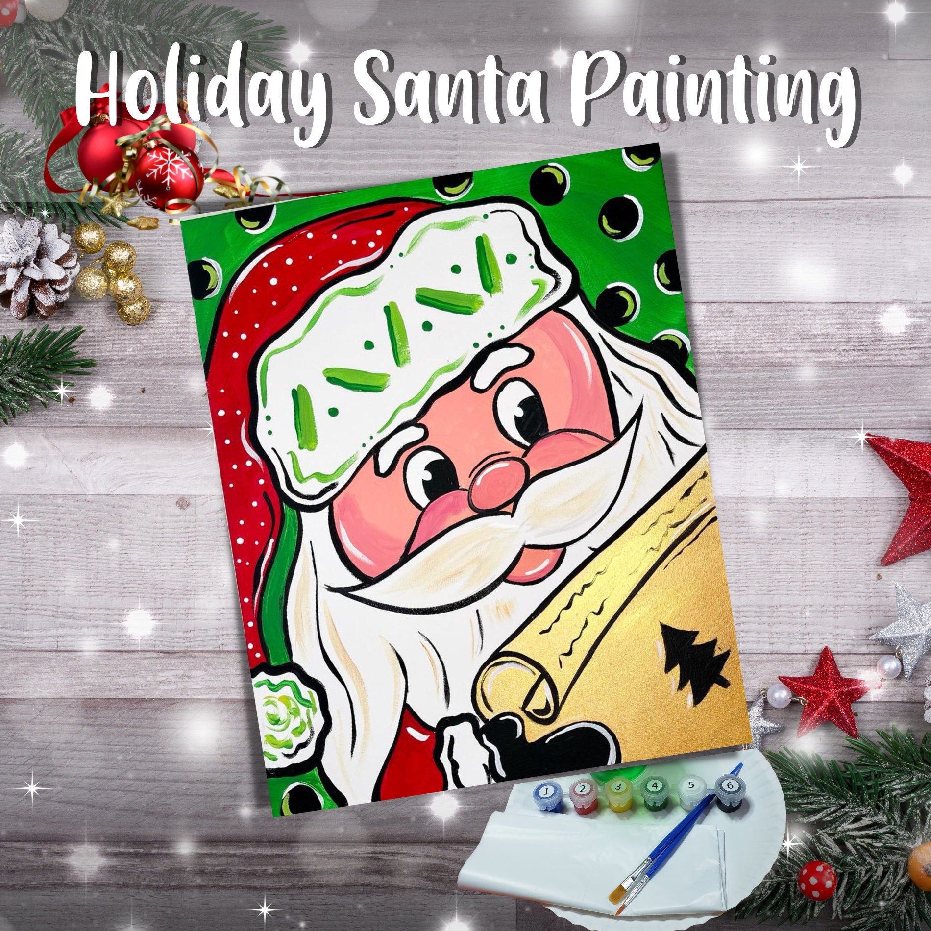 Holiday Santa Painting Kit