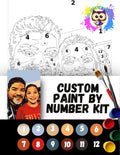 NEW Custom Paint By Number Art Kit - Paint Your Own - Canvas Painting - Paint & Sip - Paint Party - DIY Paint Kit