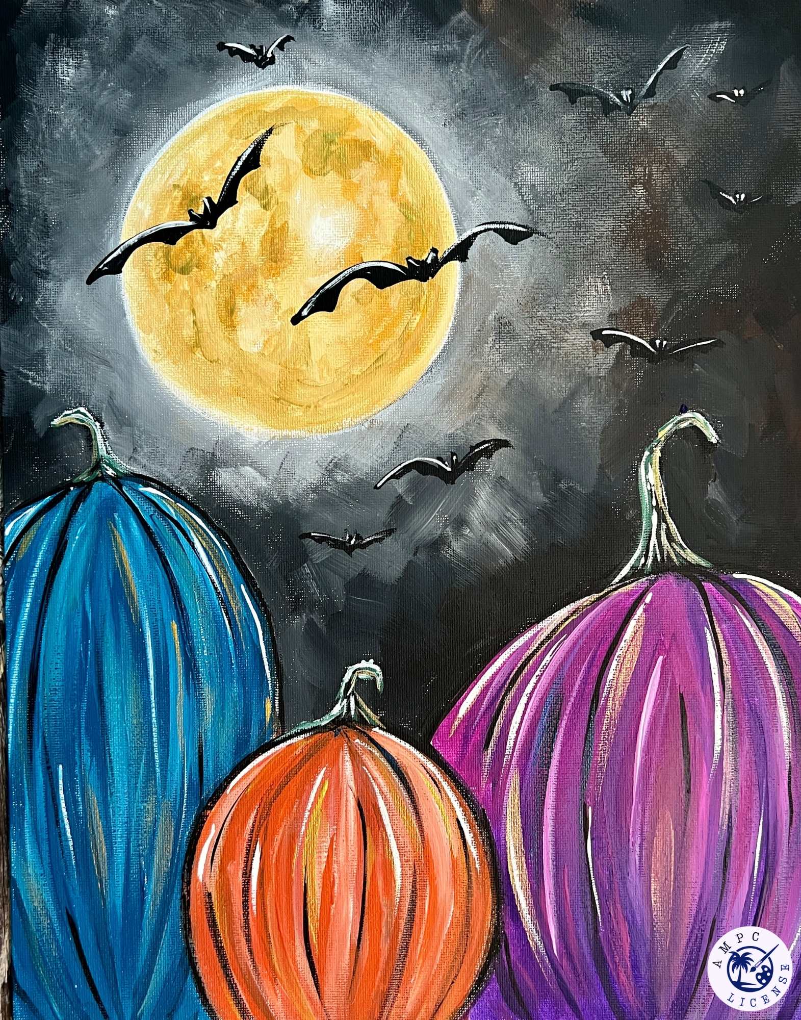 NEW - Batty for Pumpkins Painting Kit