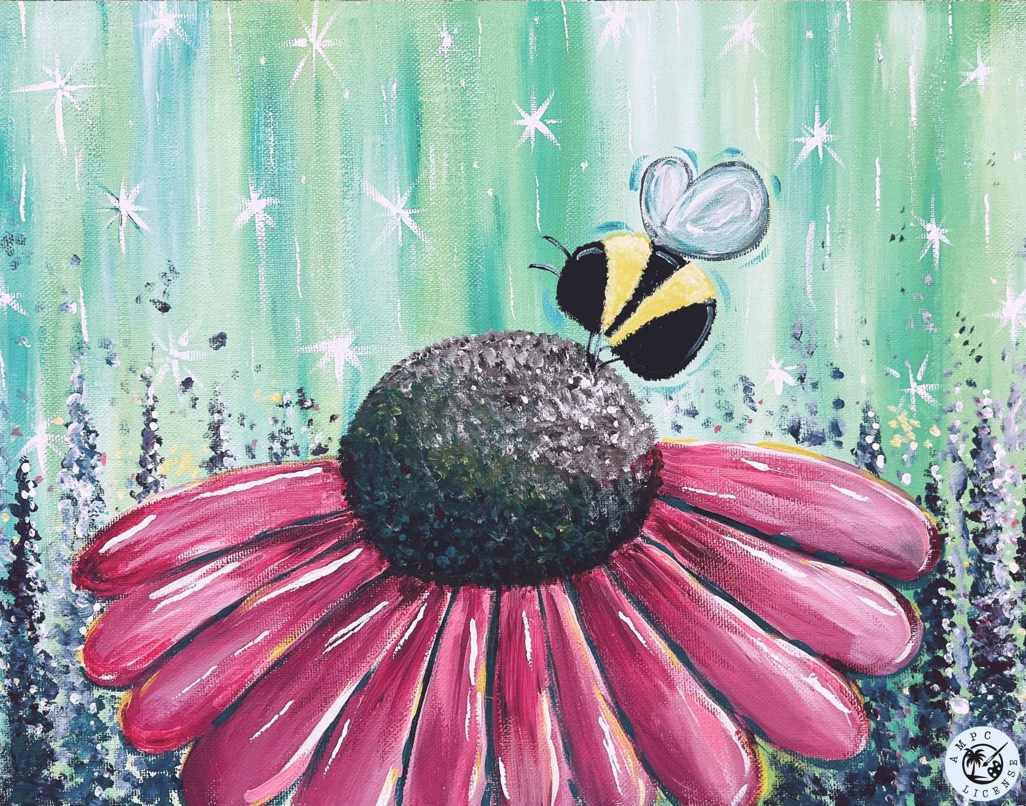 NEW - Bee Coneflower Painting Kit