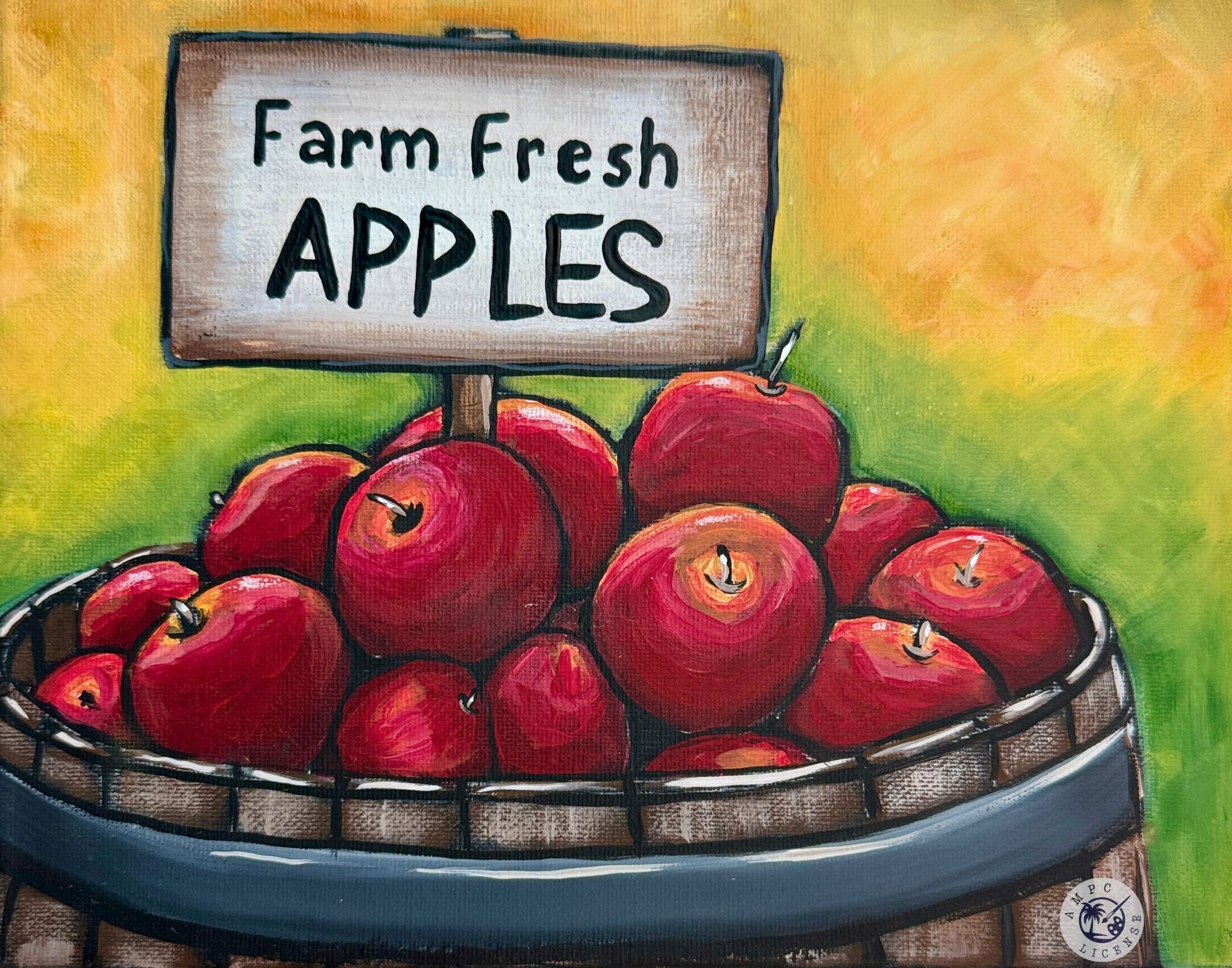 NEW - Farm Fresh Apples Painting Kit