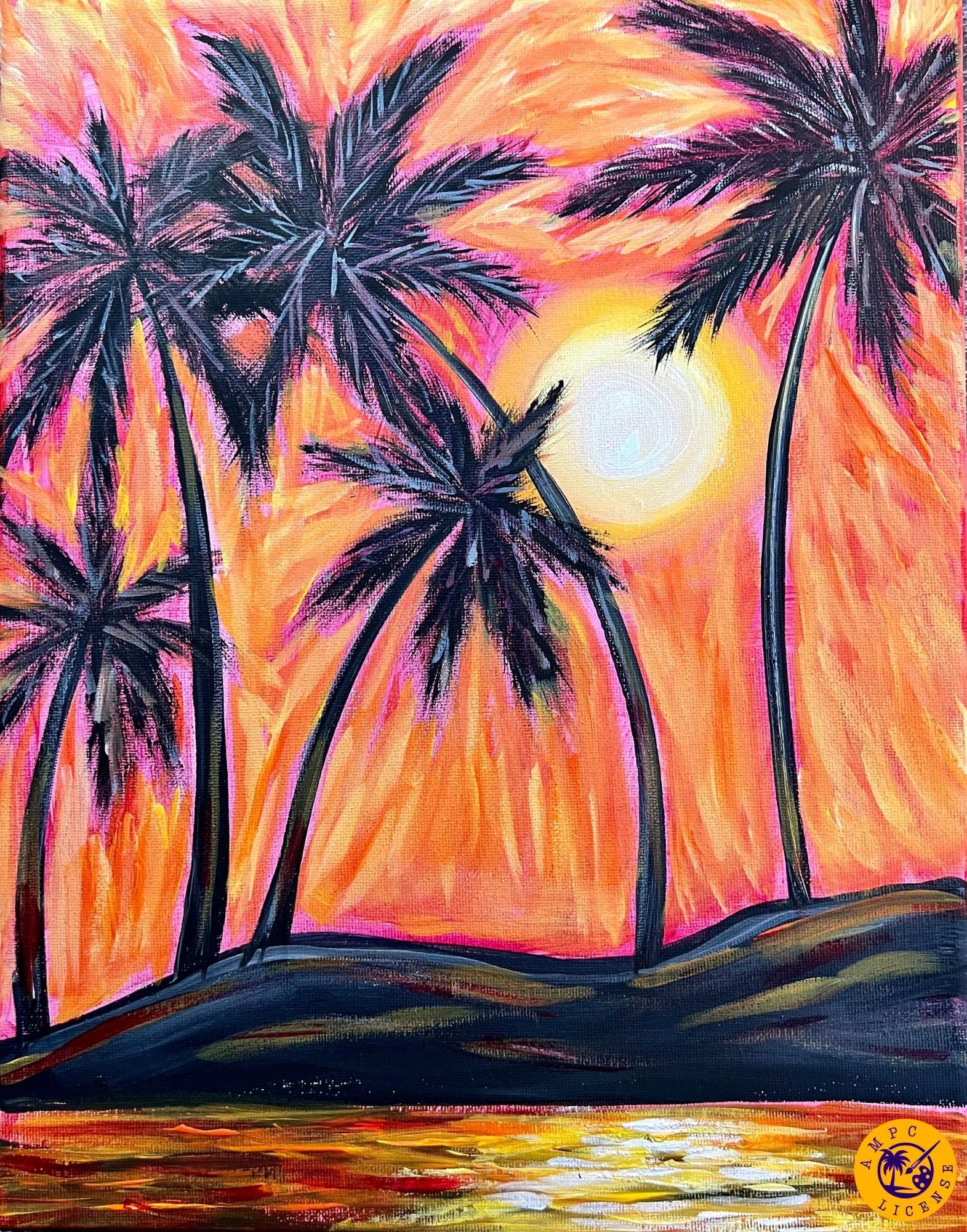 NEW - Glowing Sunset Painting Kit