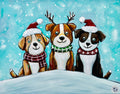 NEW - Howl-iday Cheer Dogs Painting Kit