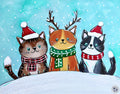 NEW - Meowy Bright Cats Painting Kit