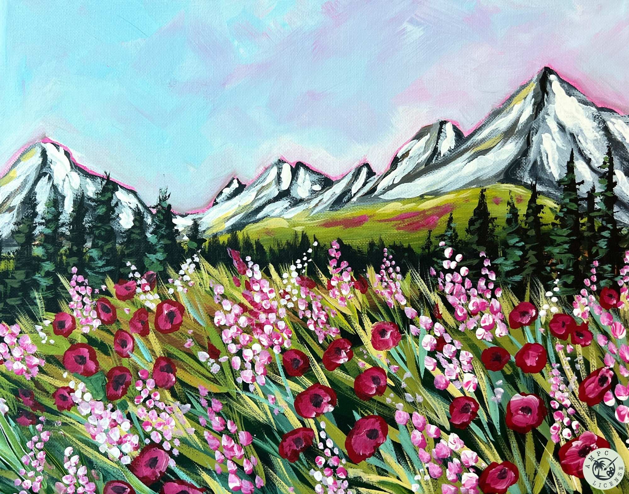 NEW - Mountain Majesty Landscape Painting Kit