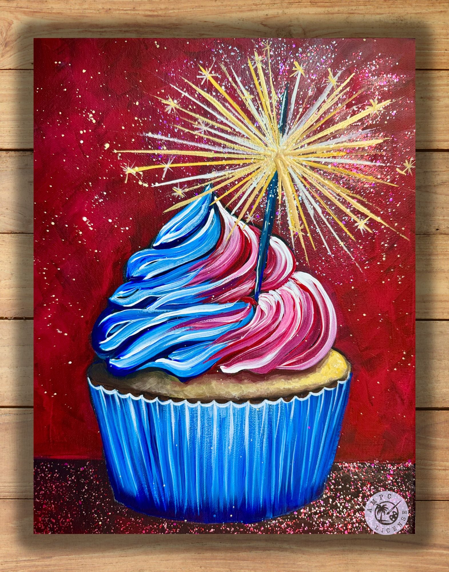 NEW - Red White Sparkle Painting Kit