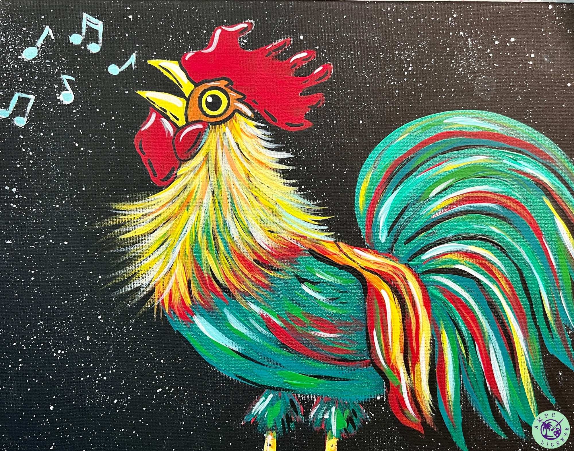 NEW - Rise and Shine Rooster Painting Kit