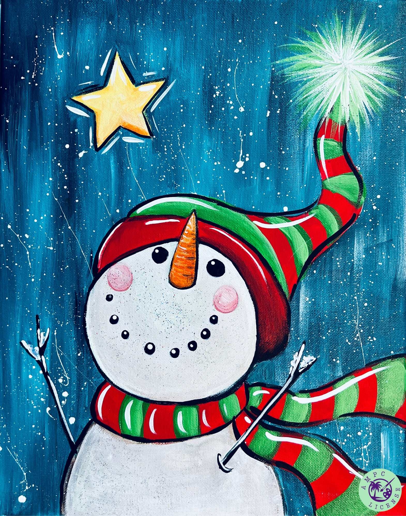NEW - Starlight Snowman Painting Kit