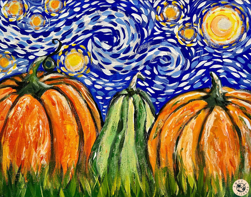 Starry Night Pumpkins