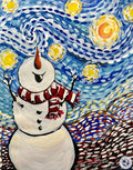 NEW - Starry Night Snowman Painting Kit