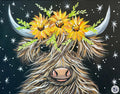 NEW - Sunflower Highlander Cow Painting Kit