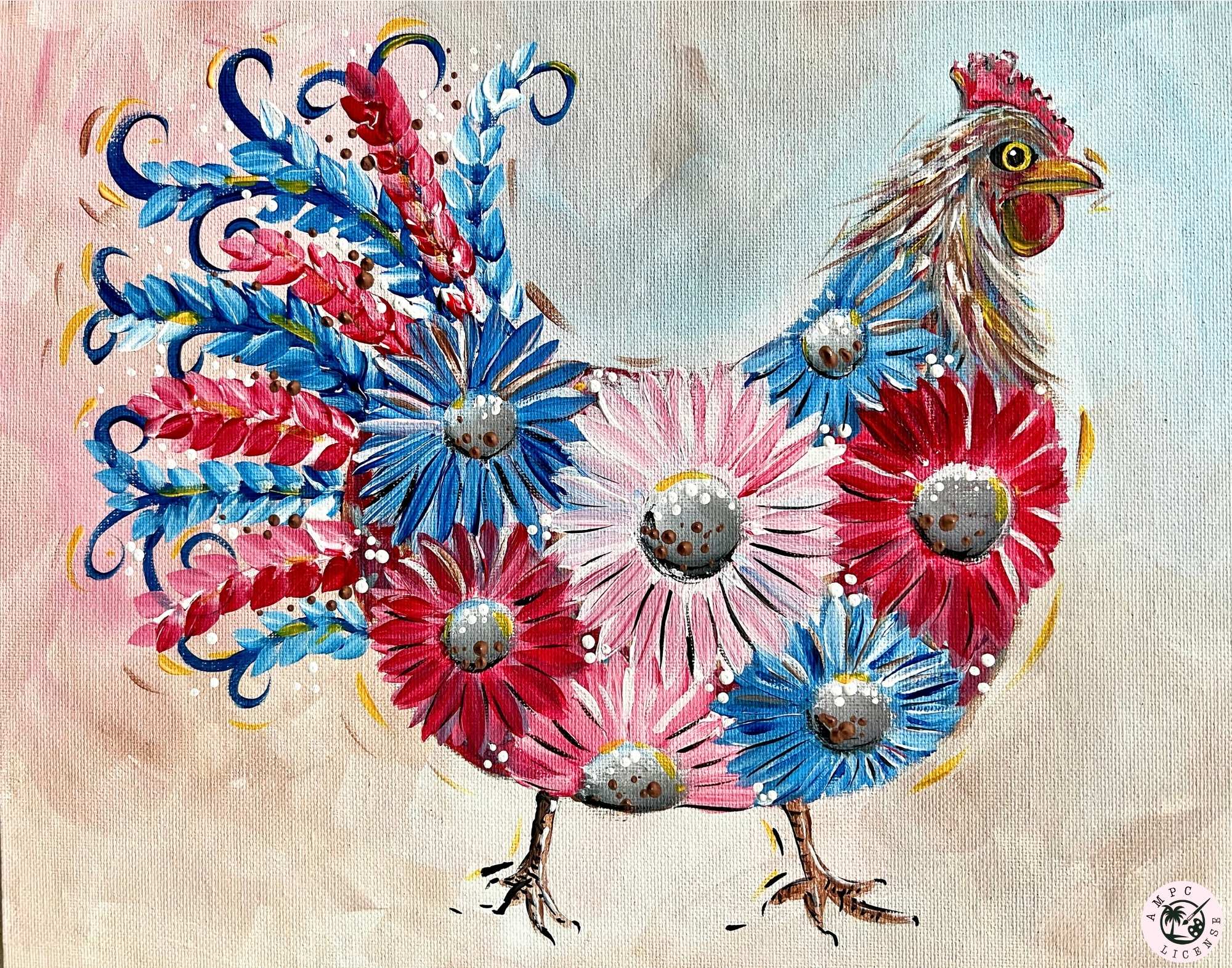 NEW - Vintage Chicken Painting Kit