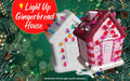 Ceramic Light Up Holiday Christmas Gingerbread House