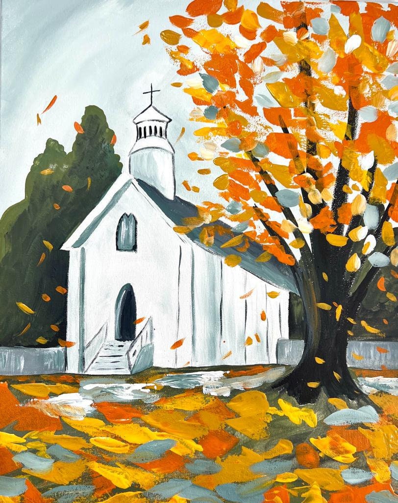 NEW - Autumn Church Painting Kit