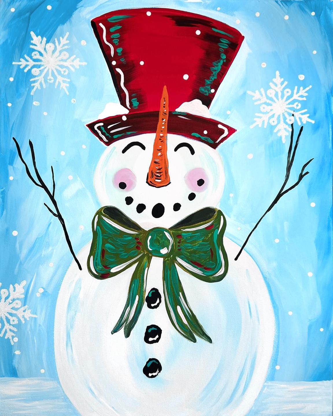 NEW - Holiday Snowman Painting Kit