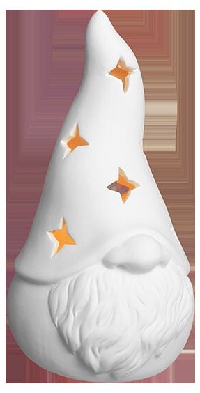 Ceramic Light Up Gnome Figurine