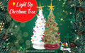 Ceramic Light Up Holiday Christmas Tree 11"