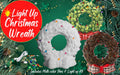Ceramic Light Up Holiday Christmas Wreath