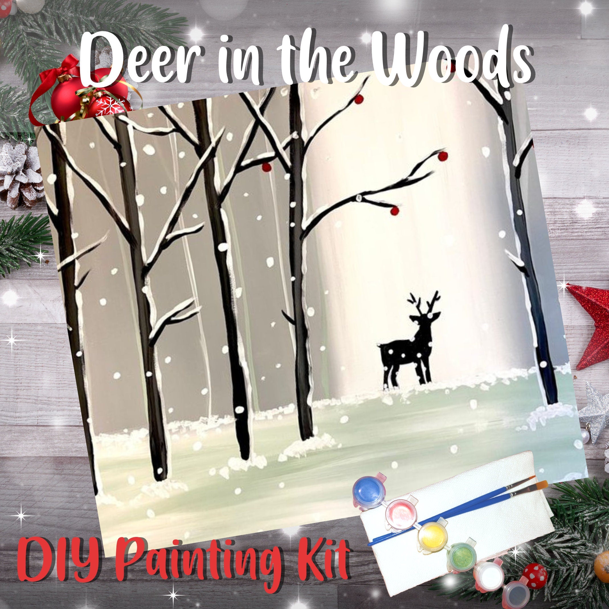 Deer in the Woods Painting Kit