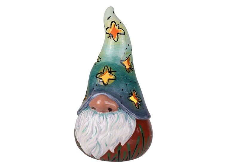 Ceramic Light Up Gnome Figurine